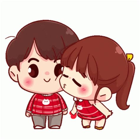 cheek kiss gif|cute cheek kiss gif.